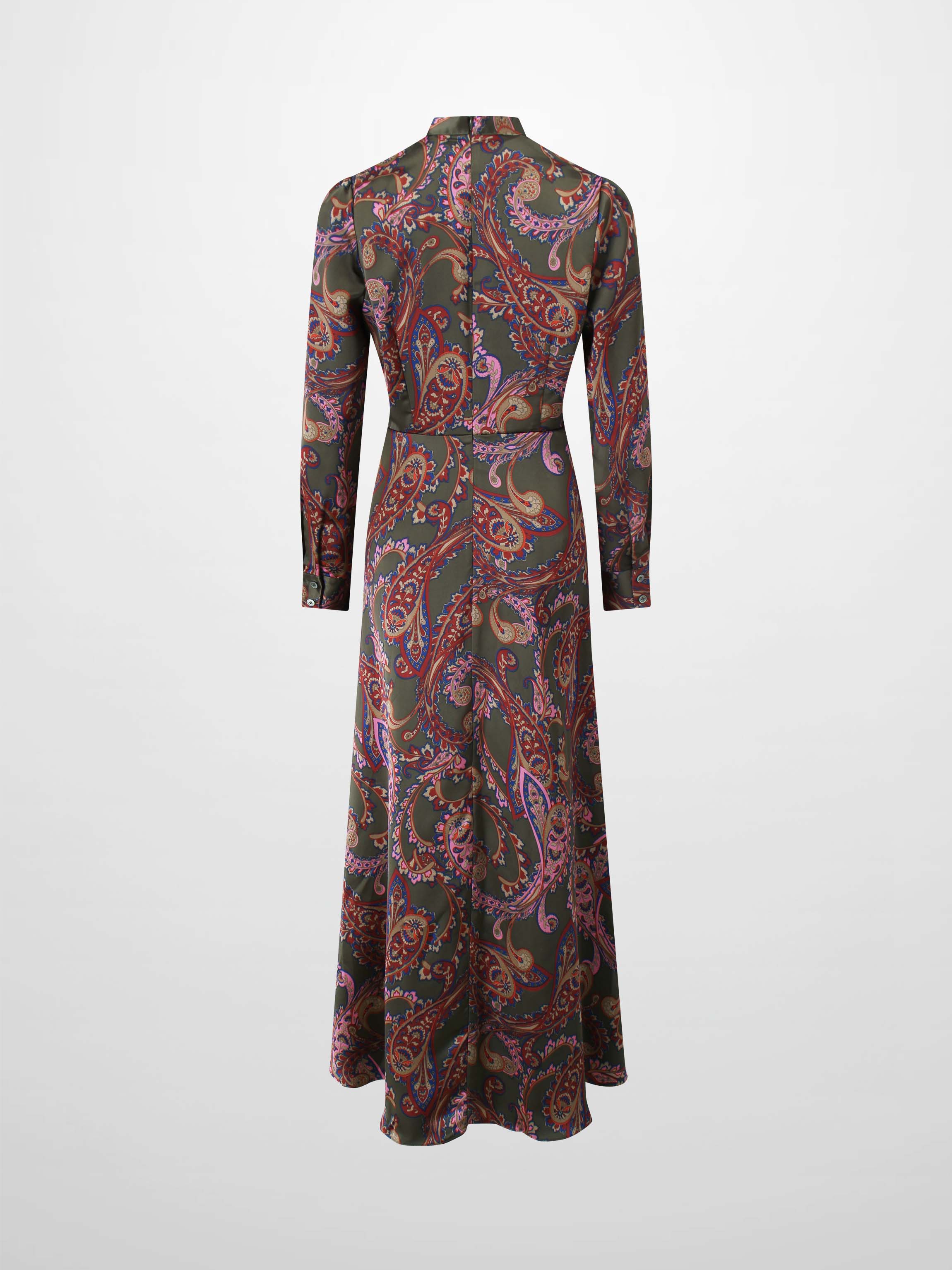 Emma Dress-Olive Paisley