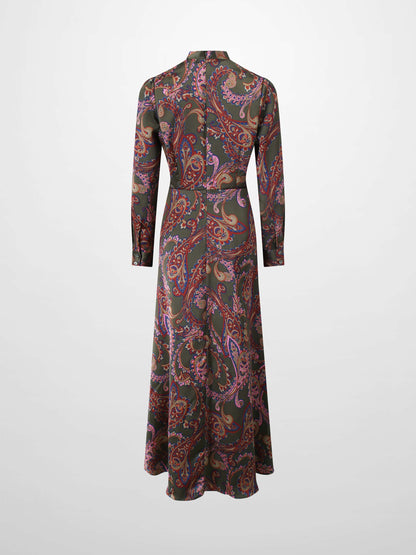 Emma Dress-Olive Paisley