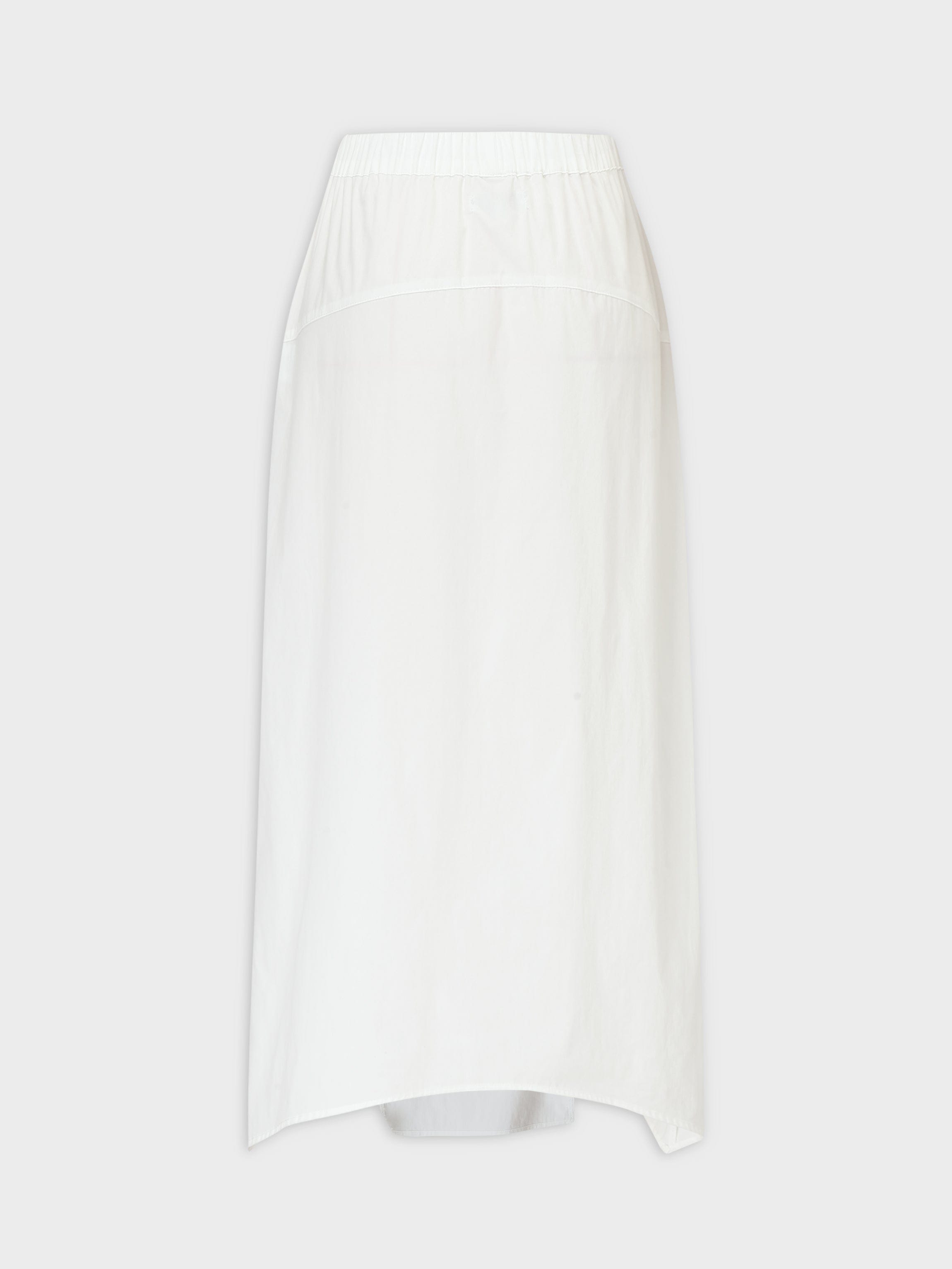 Buckle Cargo Skirt-Ivory