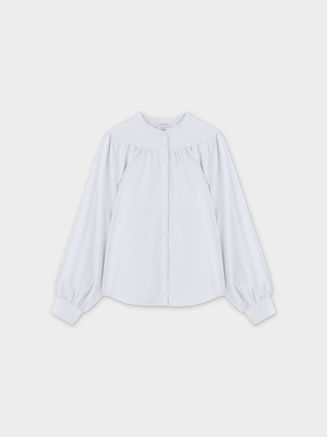 Gathered Top Blouse-White