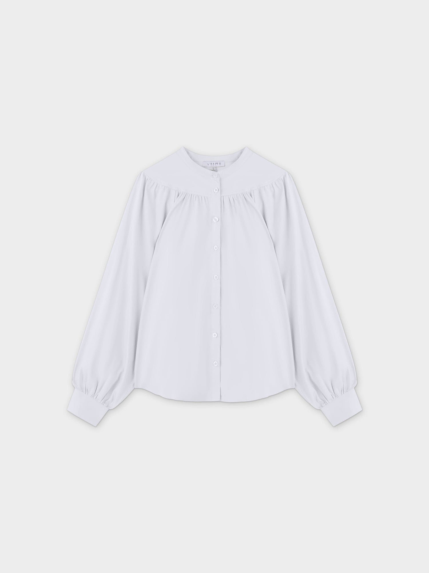 Gathered Top Blouse-White