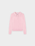 Mesh Top Sweater-Light Pink