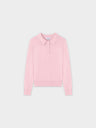 Mesh Top Sweater-Light Pink
