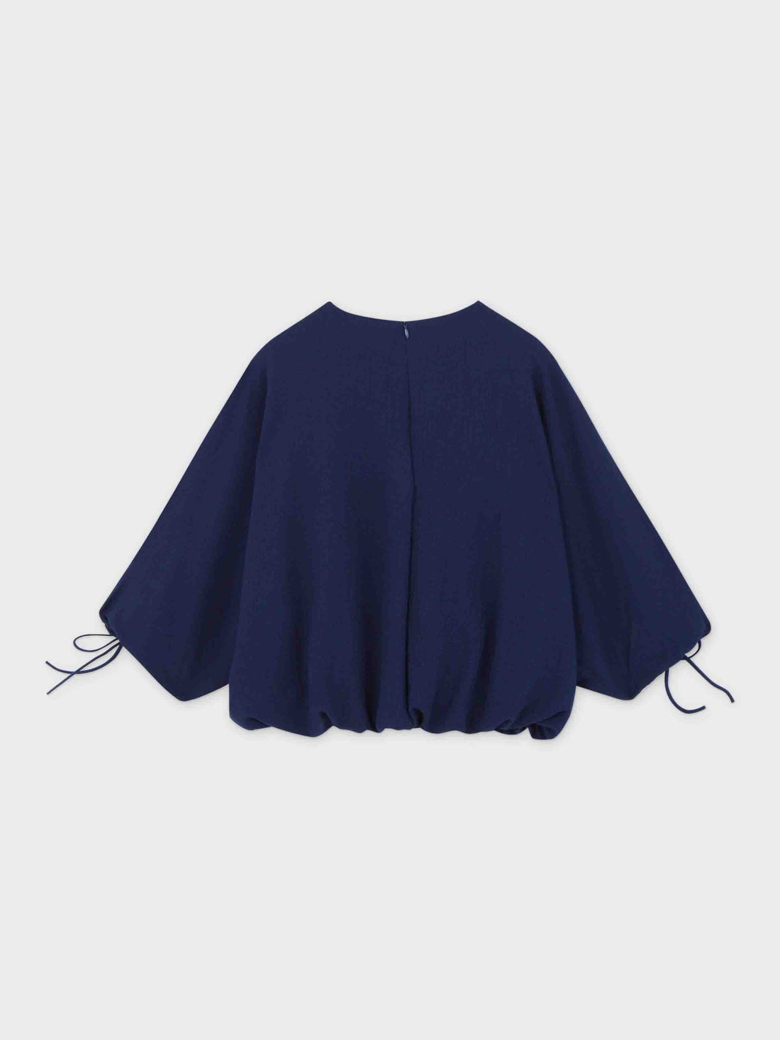 Textured Bubble Top-Navy