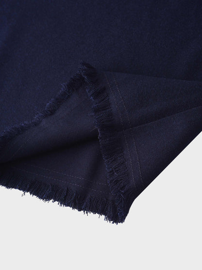 Fringe Circle Skirt-Navy