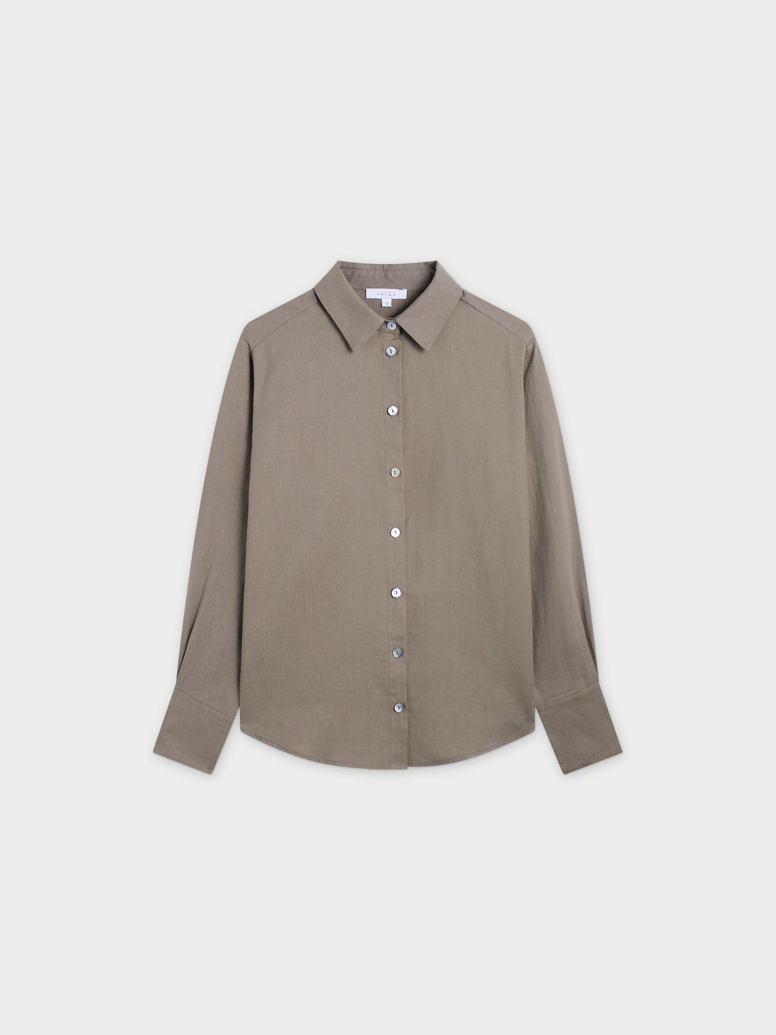 Linen Blouse-Olive