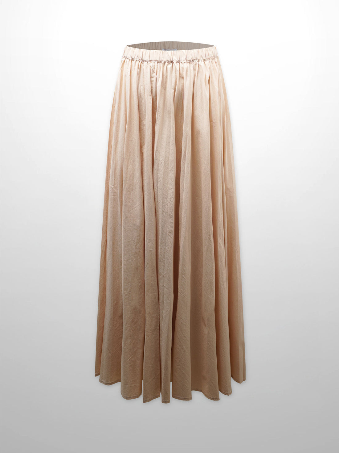 Micro Pleat Elastic Waist Skirt-Rose Pink