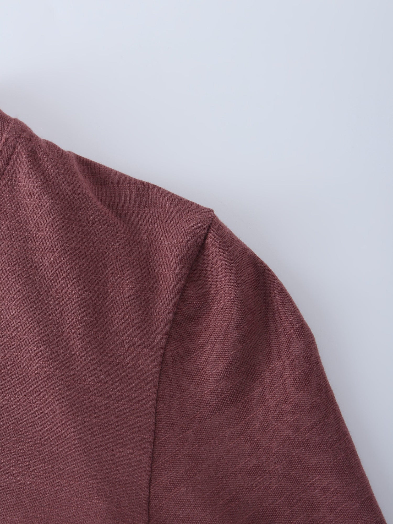 4 BUTTON HENLEY TEE-ROSE