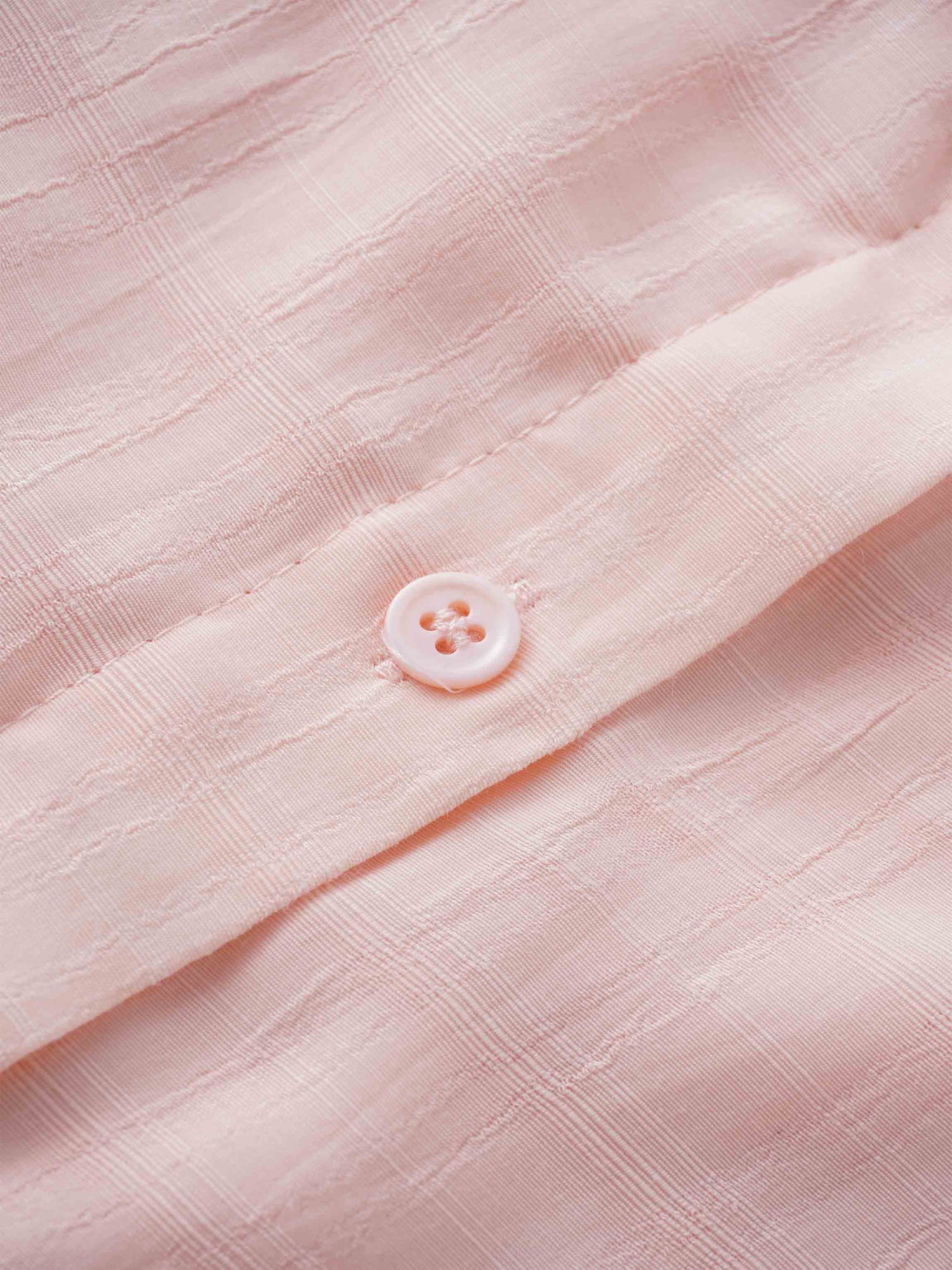 Collared A-Line Shirtdress-Pink Plaid