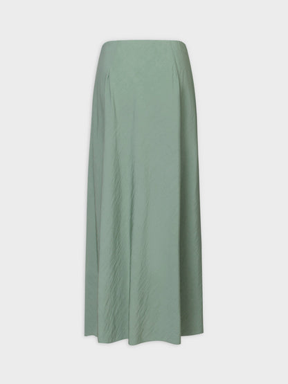 Crinkle Cotton Skirt 38"-Sage