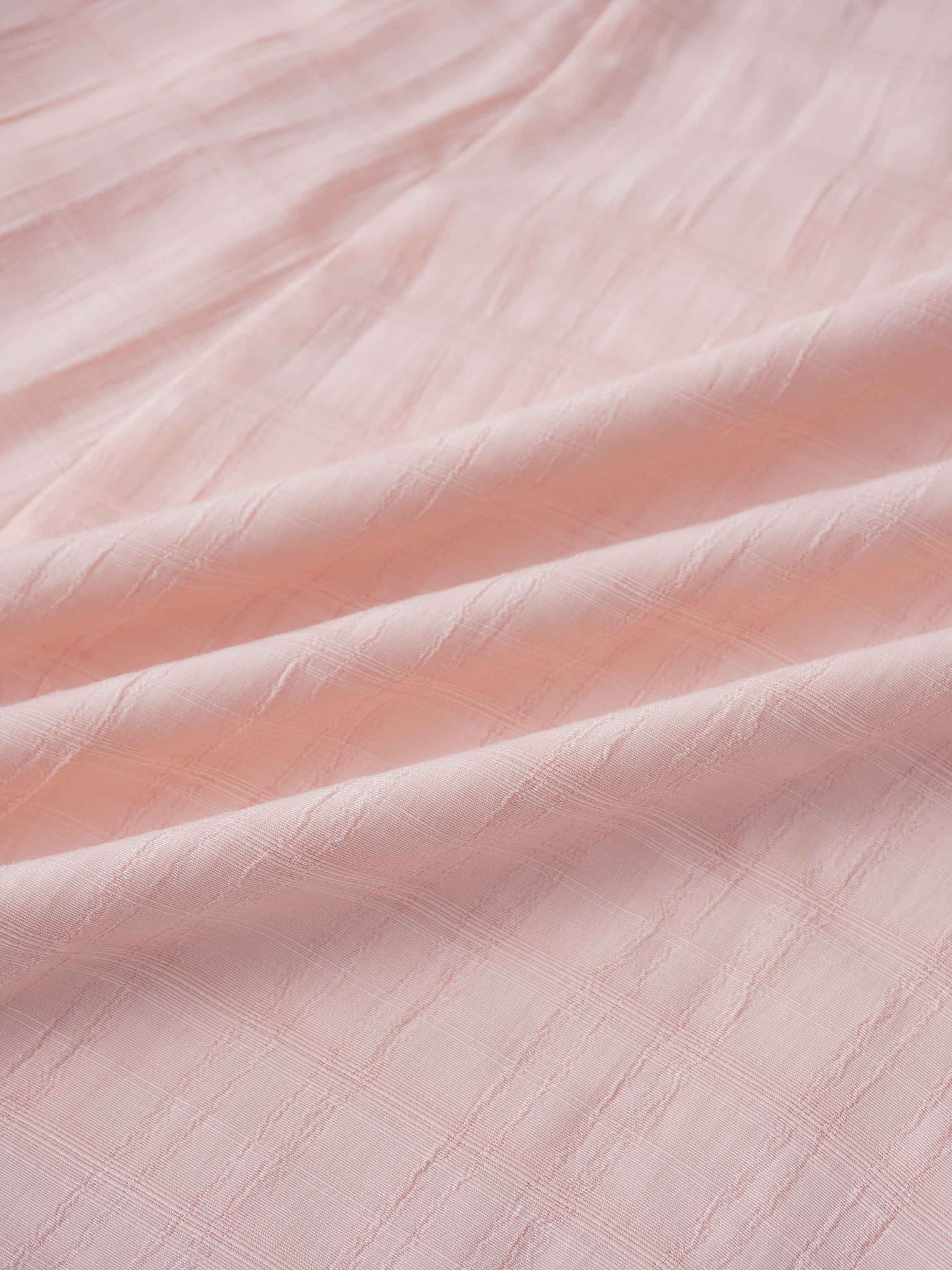 Collared A-Line Shirtdress-Pink Plaid