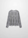 Basic Printed T-shirt-Paisley Vines Black