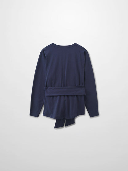 Tie Knot Tee-Navy