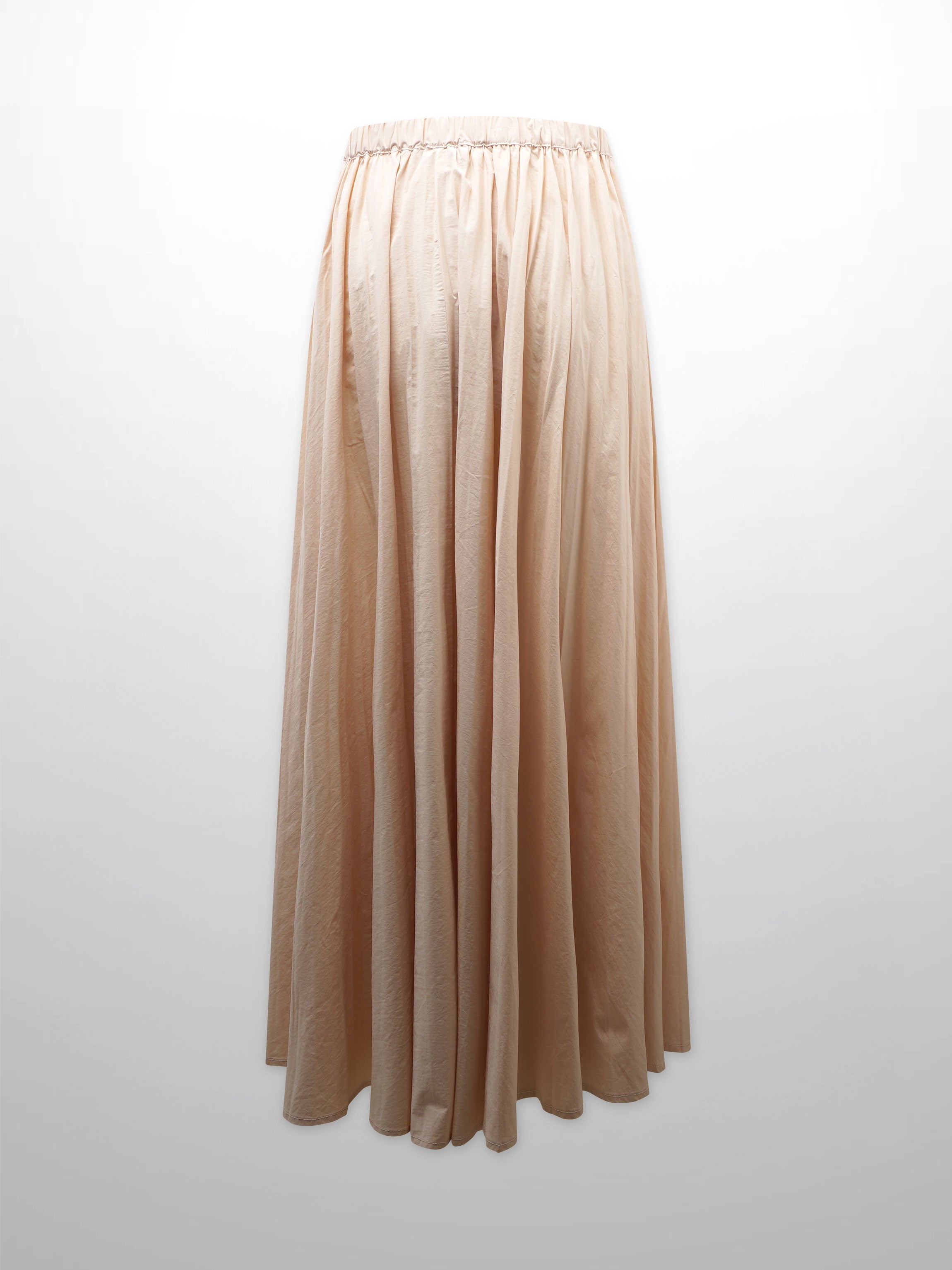 Micro Pleat Elastic Waist Skirt-Rose Pink