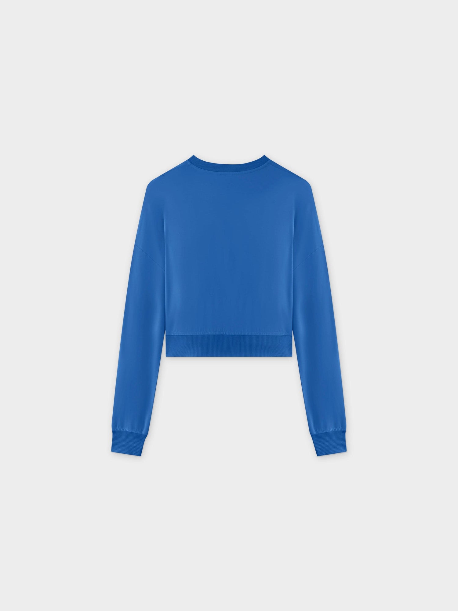 Cropped Tee-Royal Blue