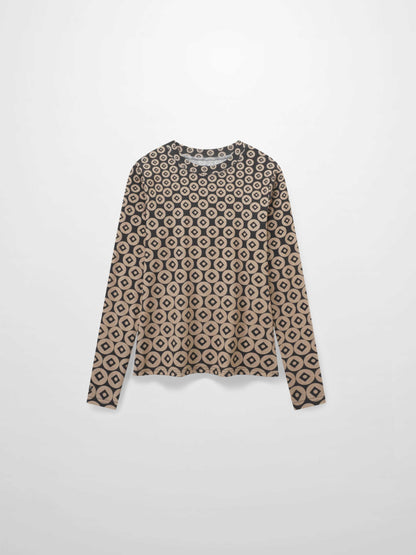 Basic Printed T-shirt-Geo Ombre
