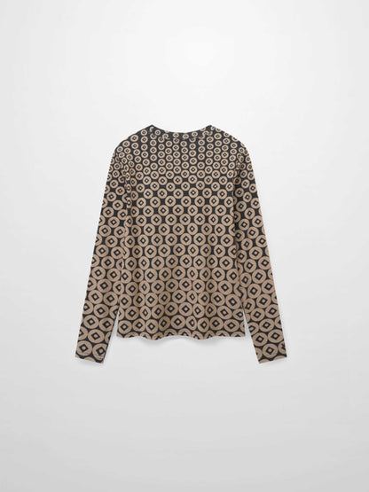 Basic Printed T-shirt-Geo Ombre