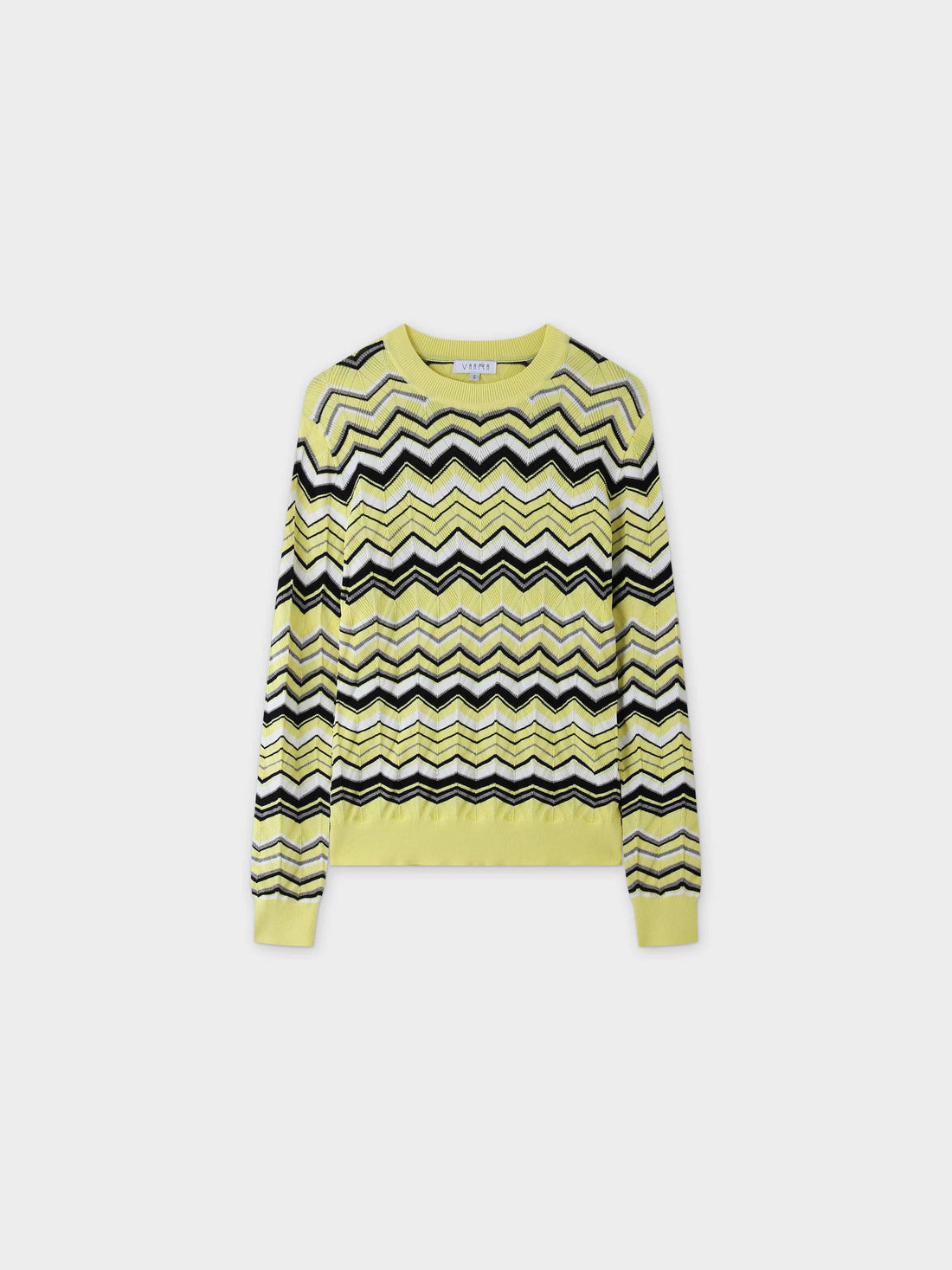 Wave Stripe Sweater-Yellow/Black