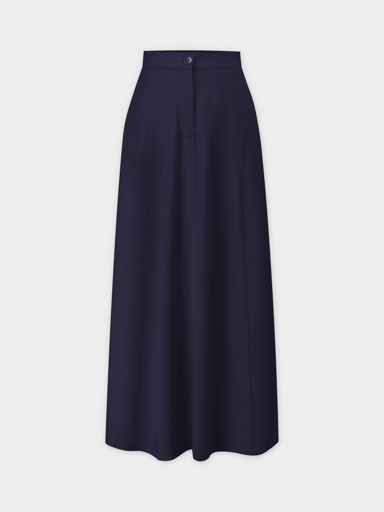 A-Line Seamed Skirt-Navy