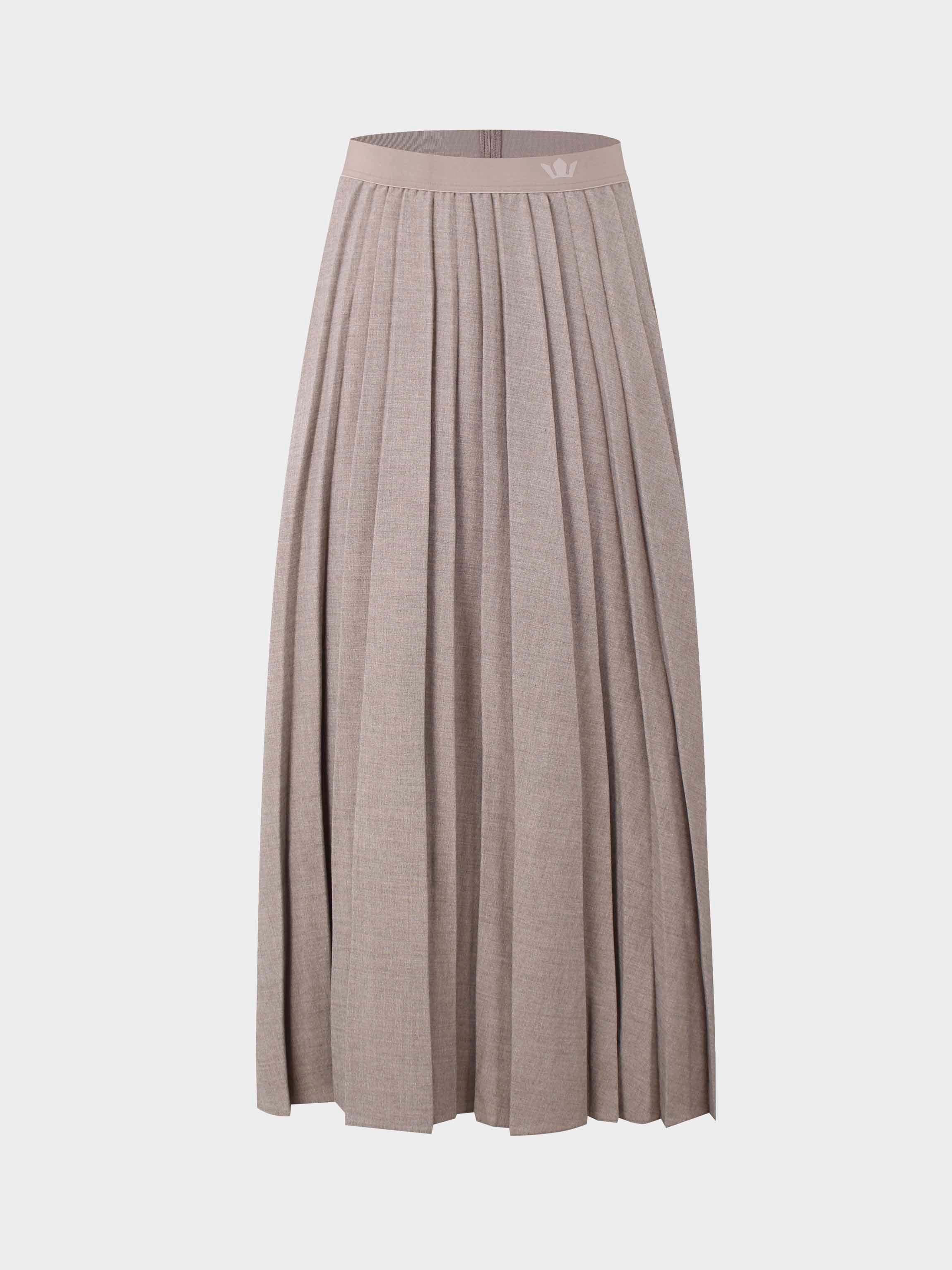 Marni Pleated Skirt-Fawn