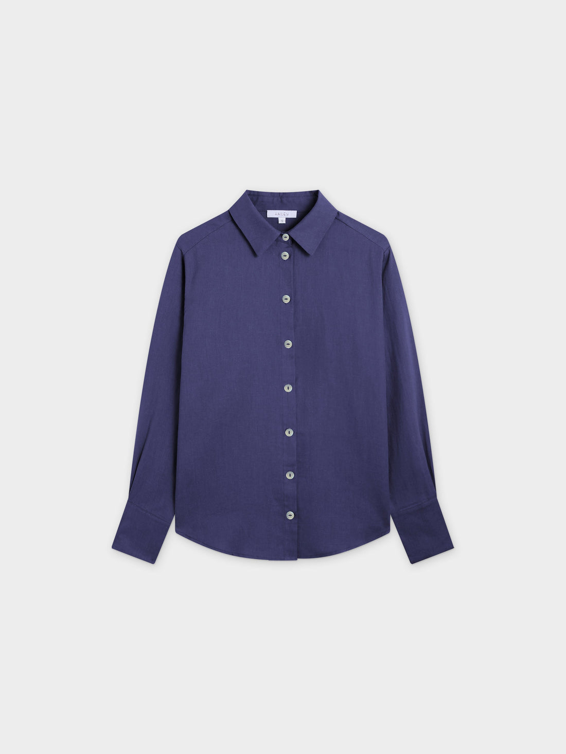 Linen Blouse-Navy