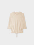 DRAWSTRING TEE-TAN