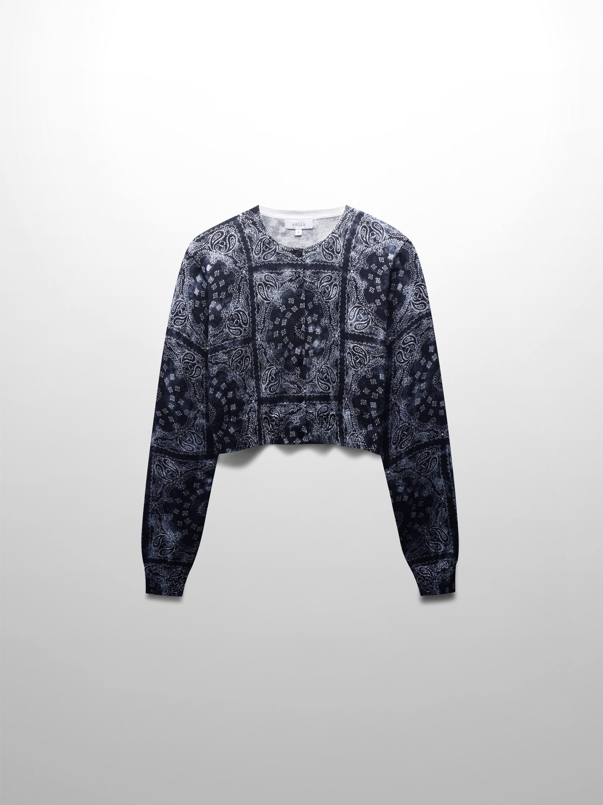 Printed Cardigan-Bandana