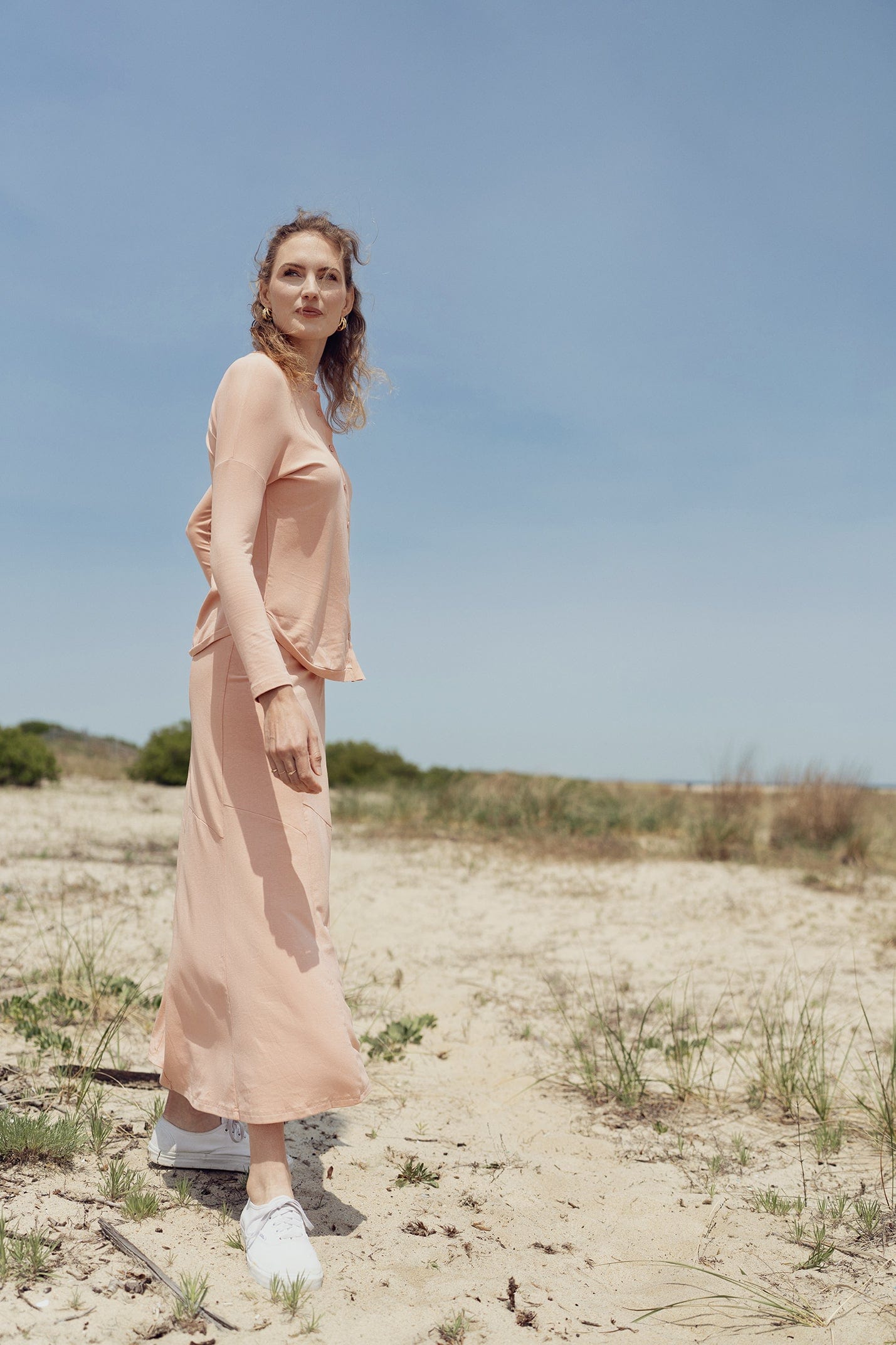 TSHIRT TRUMPET SKIRT-PEACH