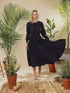 back overlay dress-black