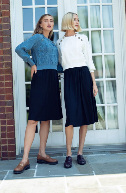 TSHIRT CIRCLE SKIRT-23"-BLACK
