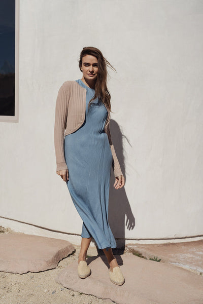 DENIM SLIP DRESS-LIGHT DENIM XXL / PS3016 DENIM SLIP DRESS-LIGHT DENIM XXL / PS3016