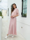 PLEATED SKIRT 37"-PINK