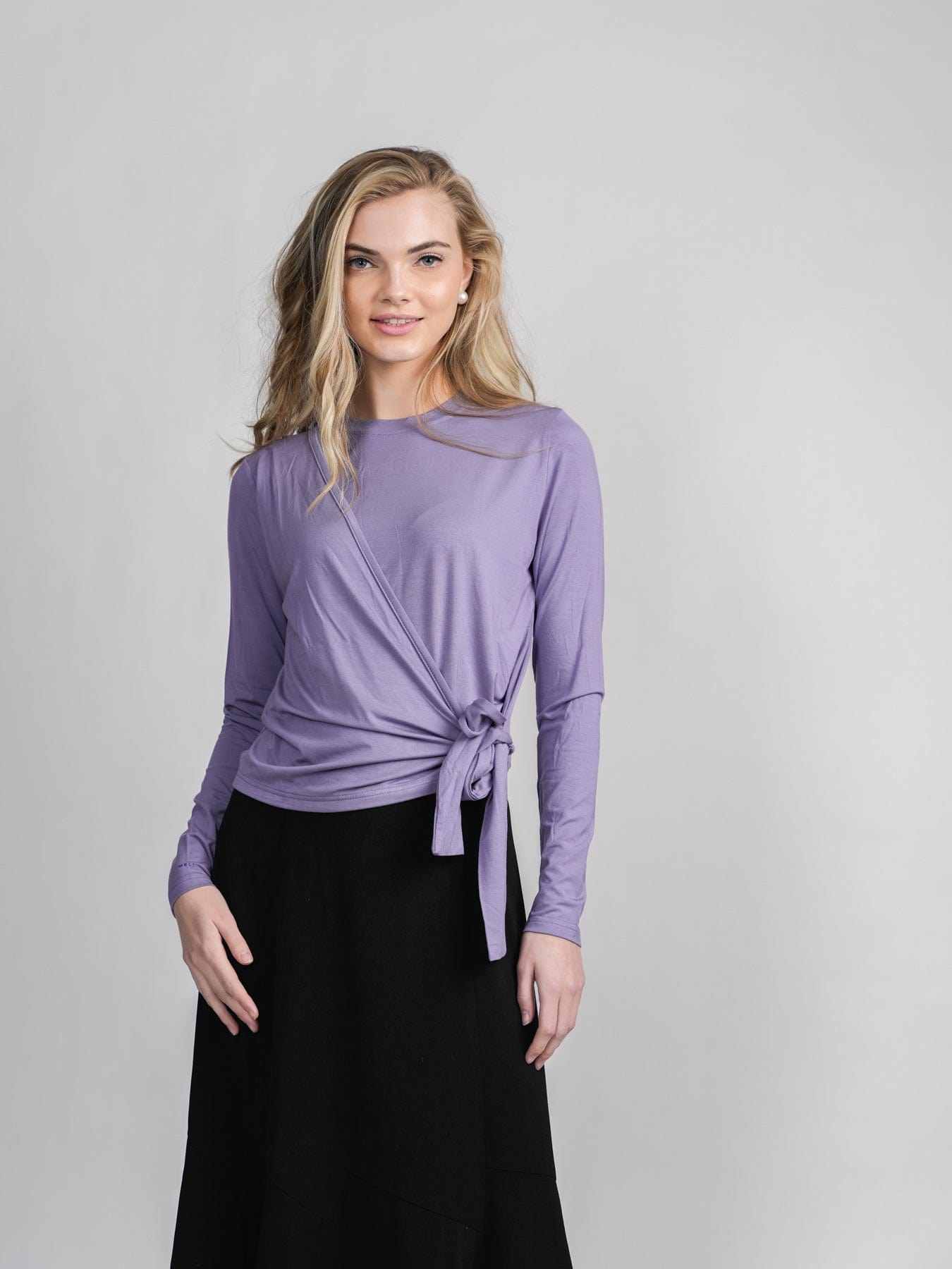 WRAP T-SHIRT-LILAC