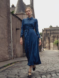 A Line Shirtdress-Teal