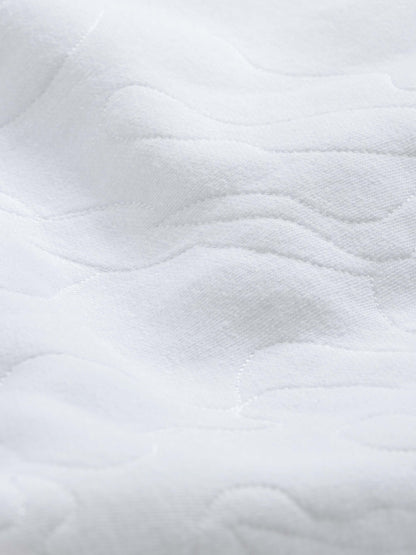 Embroidered Swirl Sweatshirt-White