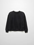 Embroidered Swirl Sweatshirt-Black