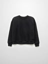 Embroidered Swirl Sweatshirt-Black
