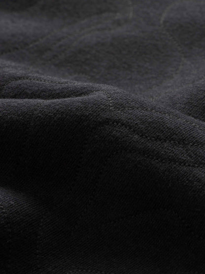 Embroidered Swirl Sweatshirt-Black