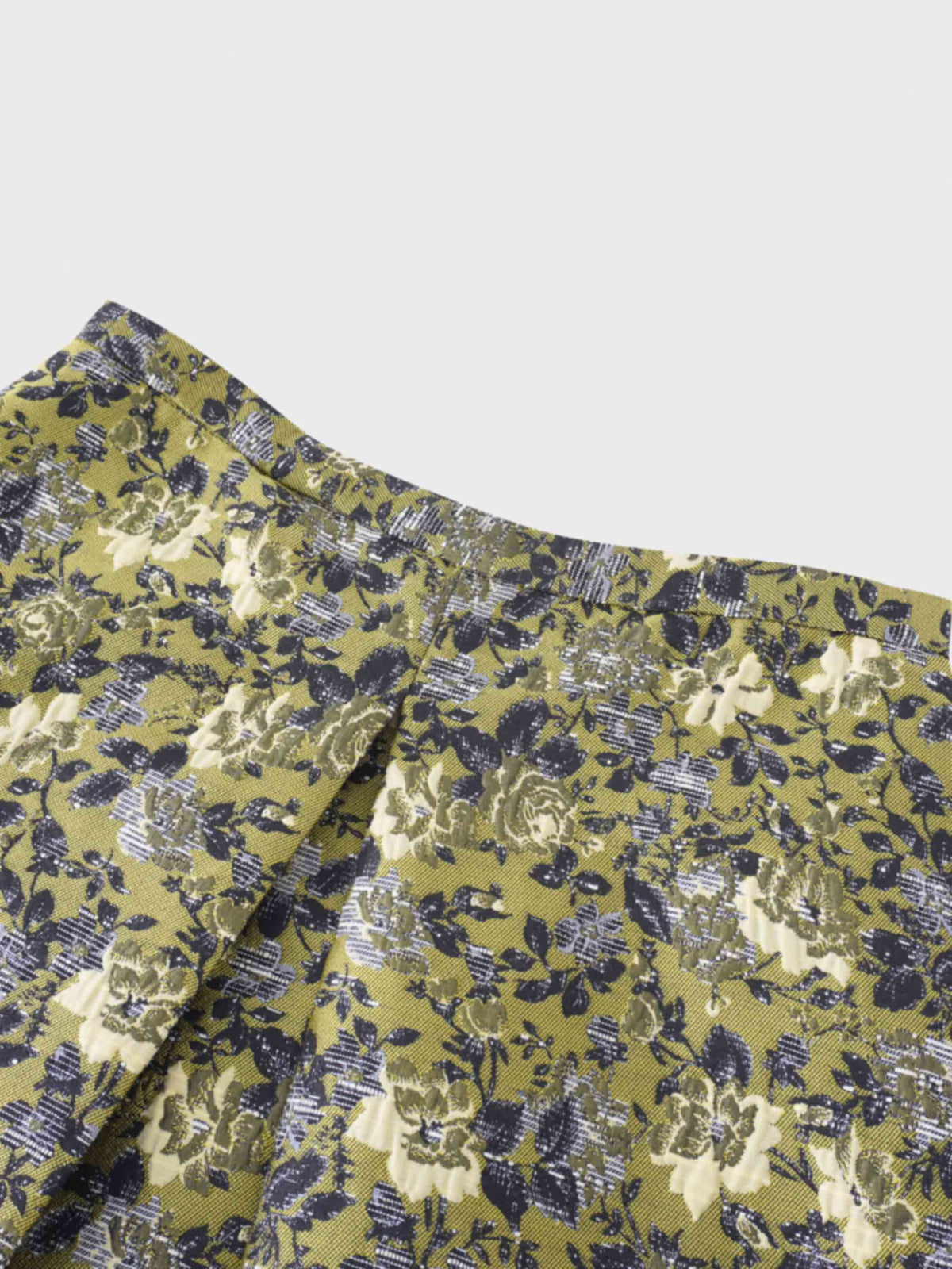 Brocade Midi Skirt-Golden Sunshine