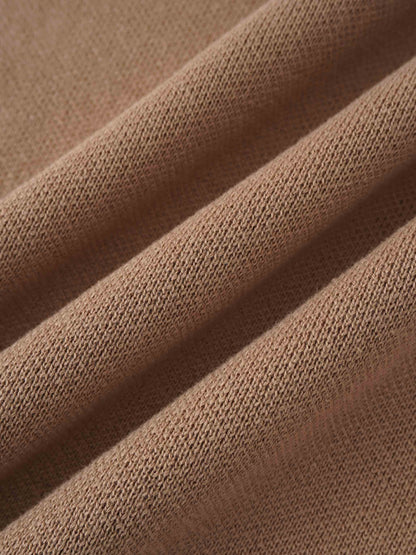 Side Tab Knit Vest-Mocha Mousse