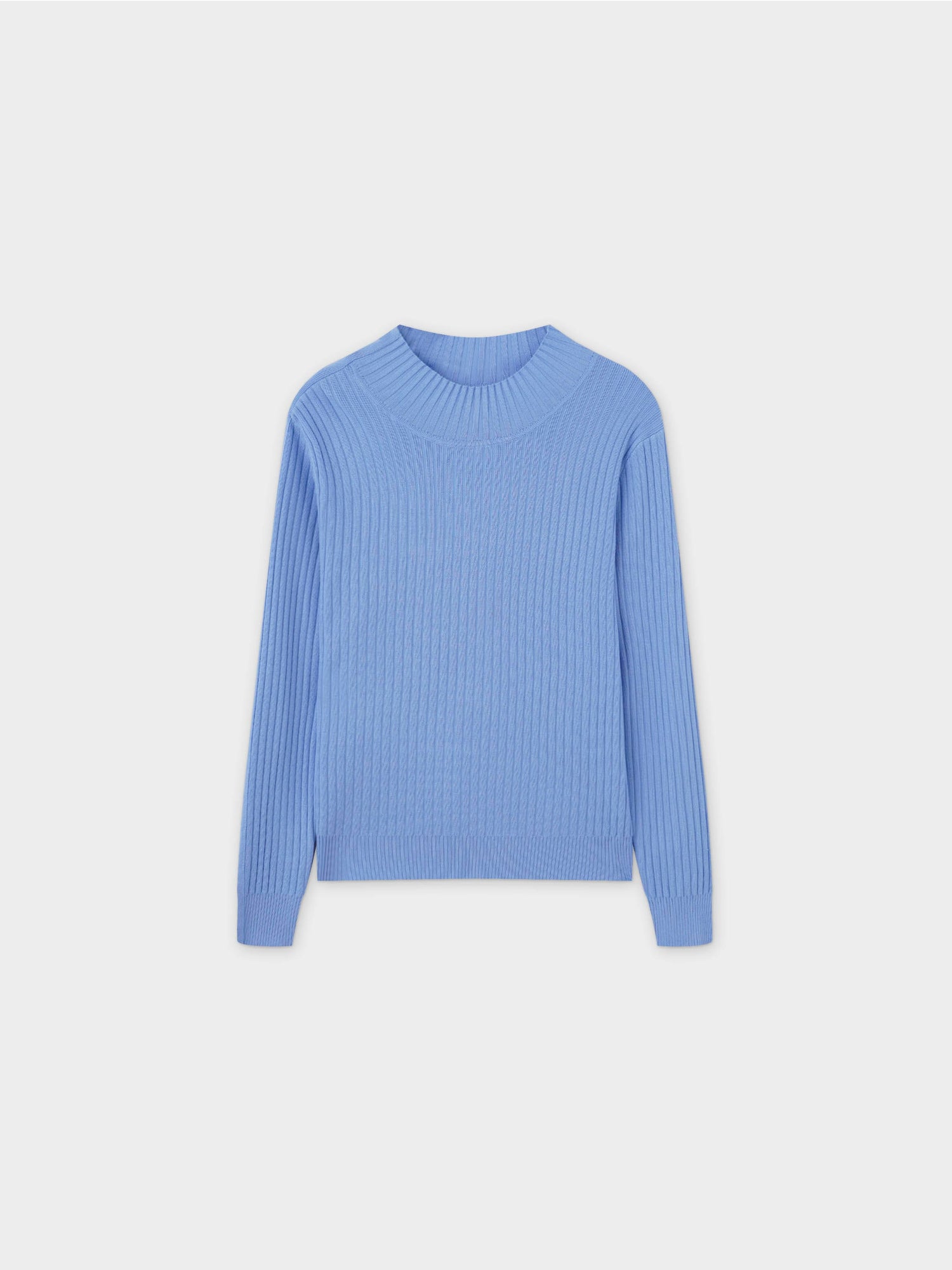 Side Snap Sweater-Periwinkle