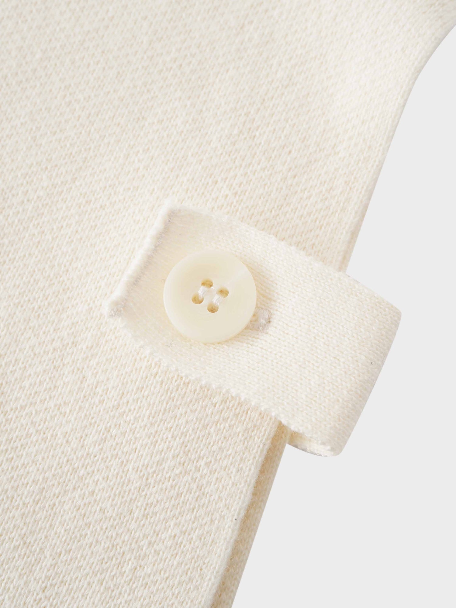 Side Tab Knit Vest-Ivory