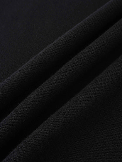 Side Tab Knit Vest-Black