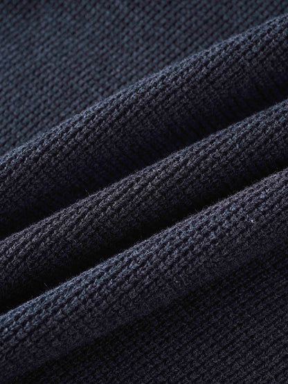 Waffle Pocket Sweater-Grey
