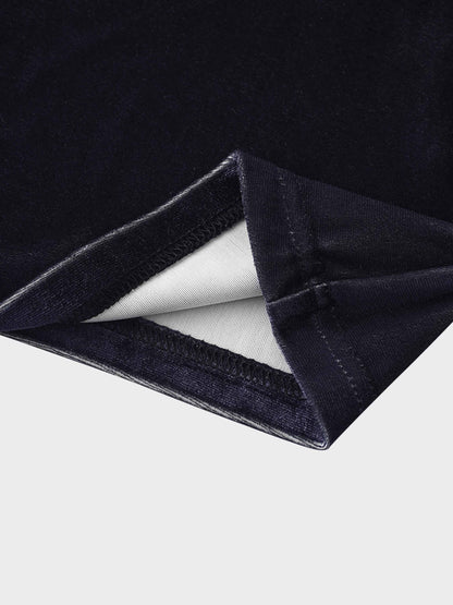 Velvet Printed Turtleneck-Ombre