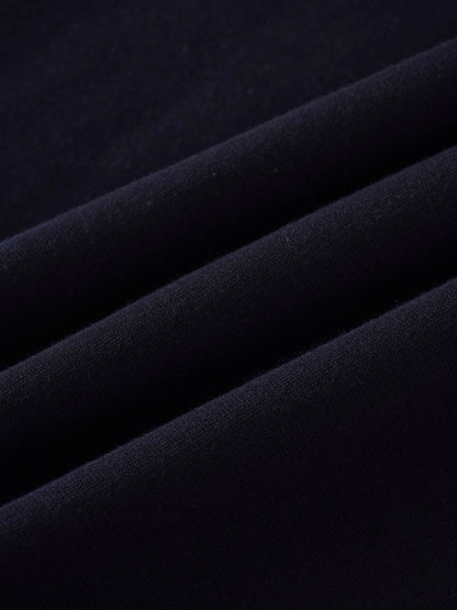 Straight Maxi Sweatshirt Skirt-Black