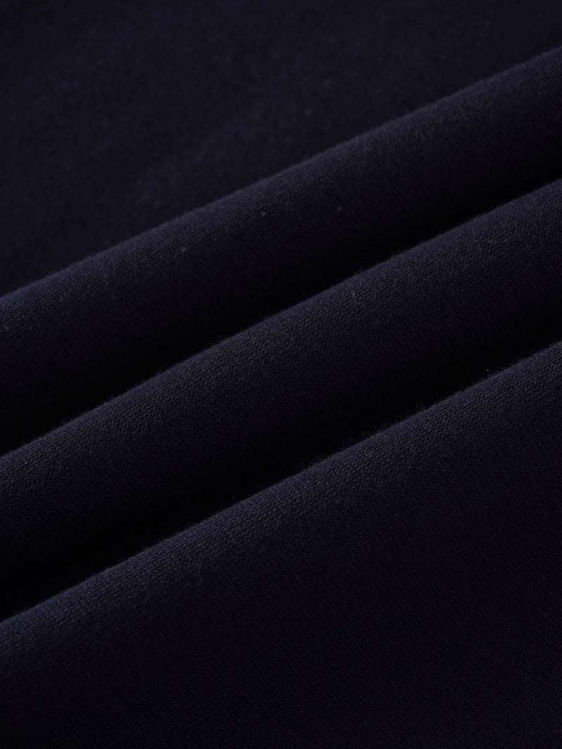 Straight Maxi Sweatshirt Skirt-Black