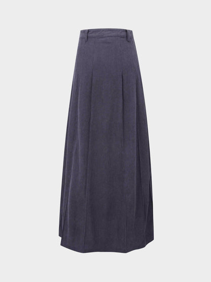 Corduroy Skirt-Grey