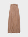 Corduroy Skirt-Camel