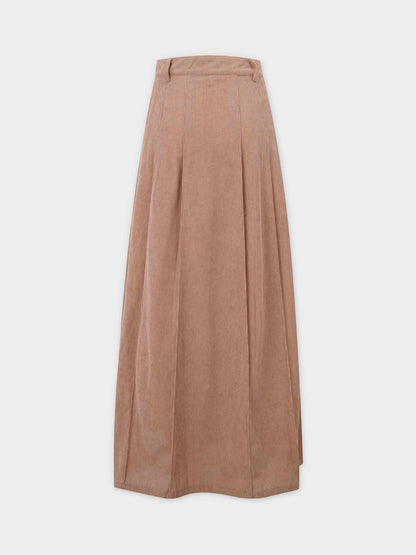 Corduroy Skirt-Camel
